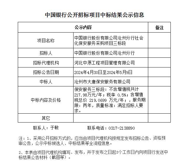 附件19：關(guān)于“中國(guó)銀行股份有限公司滄州分行社會(huì)化保安服務(wù)采購(gòu)項(xiàng)目三標(biāo)段”項(xiàng)目集中采購(gòu)信息公開的通知.jpg